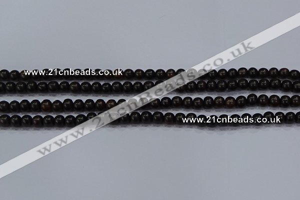 CEY51 15.5 inches 6mm round ebony wood beads wholesale