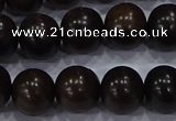 CEY54 15.5 inches 12mm round ebony wood beads wholesale