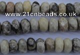 CFA210 15.5 inches 6*10mm faceted rondelle chrysanthemum agate beads