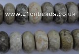 CFA213 15.5 inches 8*16mm faceted rondelle chrysanthemum agate beads