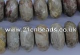 CFA214 15.5 inches 10*20mm faceted rondelle chrysanthemum agate beads