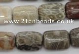 CFA222 15.5 inches 13*18mm rectangle chrysanthemum agate beads