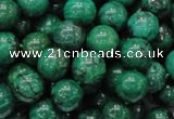 CFA68 15.5 inches 10mm round green chrysanthemum agate beads