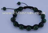 CFB502 10mm round candy jade beads adjustable bracelet wholesale