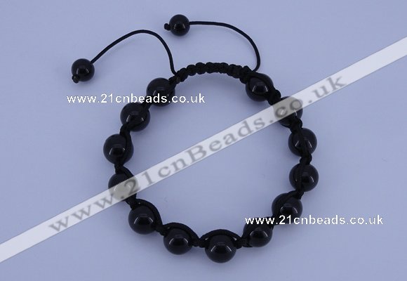 CFB503 10mm round candy jade beads adjustable bracelet wholesale