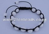 CFB505 10mm round candy jade beads adjustable bracelet wholesale