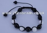 CFB506 10mm round candy jade beads adjustable bracelet wholesale