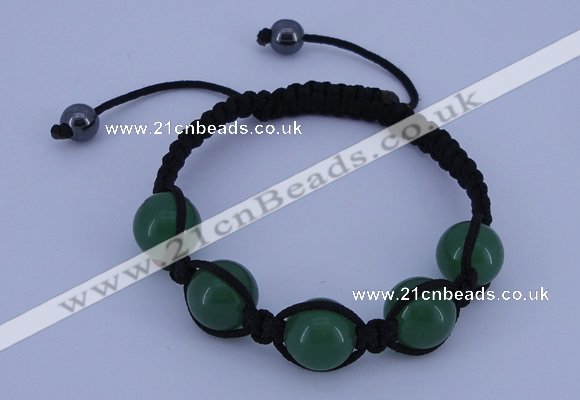 CFB517 12mm round aventurine beads adjustable bracelet wholesale