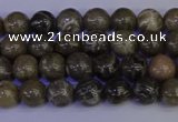 CFC210 15.5 inches 4mm round grey fossil coral beads wholesale