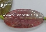 CFG1181 15.5 inches 25*40mm – 35*50mm carved freeform agate beads