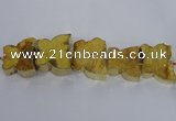 CFG1191 7.5 inches 40*45mm - 45*55mm butterfly druzy agate beads