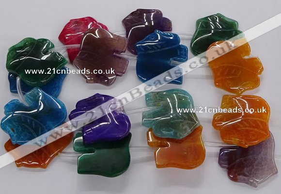 CFG1225 15.5 inches 35*40mm - 40*45mm elephant agate beads