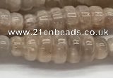 CFG1543 15.5 inches 10*30mm carved rice moonstone beads