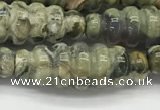 CFG1544 15.5 inches 10*30mm carved rice rhyolite gemstone beads