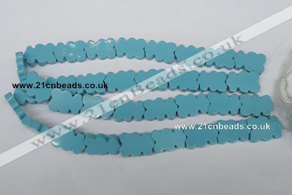 CFG285 15.5 inches 17*25mm carved turquoise beads