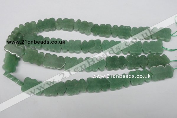 CFG286 15.5 inches 17*25mm carved green aventurine beads