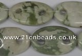 CFG306 15.5 inches 20*30mm carved oval peace stone beads