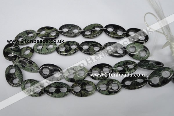 CFG311 15.5 inches 20*30mm carved oval kambaba jasper beads