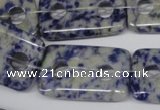 CFG335 15.5 inches 20*30mm carved rectangle sodalite beads