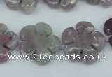 CFG454 15.5 inches 20mm carved flower lilac jasper beads