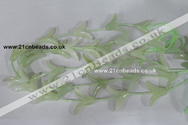 CFG503 15.5 inches 20*26mm carved flower New jade beads