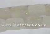 CFG545 15.5 inches 15*20mm carved brick white jade beads