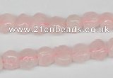 CFG58 15.5 inches 8*10mm carved pig-shaped rose quartz beads