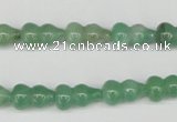 CFG65 15.5 inches 8*13mm carved calabash green aventurine beads