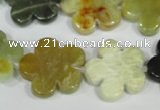 CFG664 15.5 inches 20mm carved flower flower jade beads