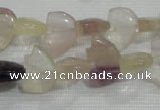 CFG765 15.5 inches 10*15mm carved animal fluorite gemstone beads