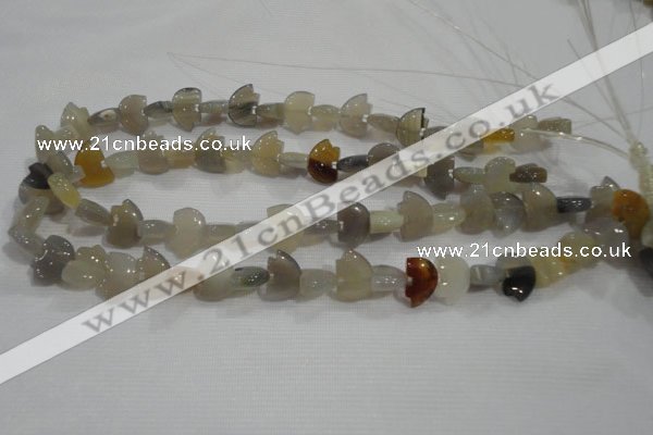 CFG766 15.5 inches 10*15mm carved animal agate gemstone beads