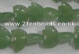 CFG772 15.5 inches 10*15mm carved animal green aventurine beads