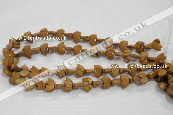 CFG779 15.5 inches 10*15mm carved animal grain stone beads