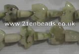 CFG781 15.5 inches 10*15mm carved animal lucky jade beads