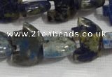 CFG792 12.5 inches 14*18mm carved animal lapis lazuli gemstone beads