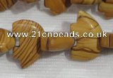 CFG795 12.5 inches 14*18mm carved animal grain stone beads