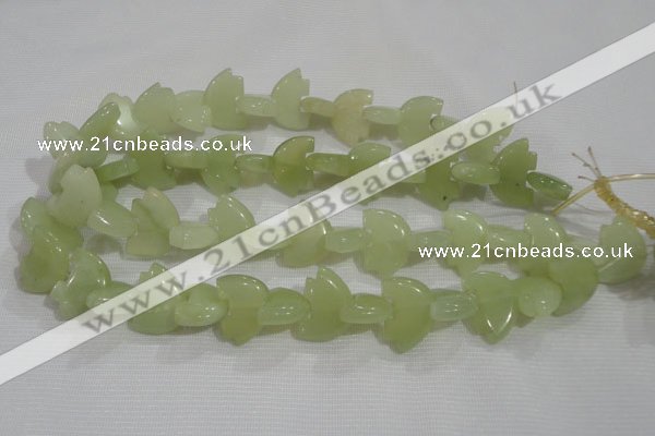 CFG801 12.5 inches 14*18mm carved animal New jade beads