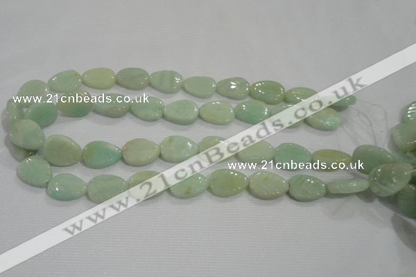 CFG815 12.5 inches 15*20mm carved leaf amazonite beads wholesale