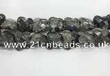 CFG976 15.5 inches 30*33mm carved butterfly grey opal beads