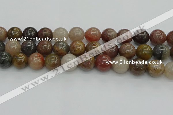 CFJ205 15.5 inches 14mm round fancy jasper beads wholesale