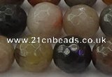 CFJ215 15.5 inches 14mm faceted round fancy jasper beads wholesale