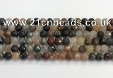 CFJ218 15.5 inches 8mm faceted round fancy jasper beads