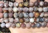 CFJ253 15.5 inches 10mm faceted round fantasy jasper beads wholesale