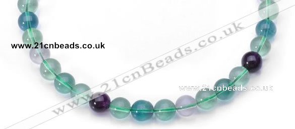 CFL08 20mm round AA grade natural fluorite beads Wholesale