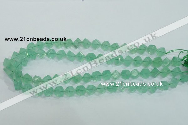 CFL100 15.5 inches 8*8mm cube natural green fluorite gemstone beads