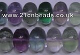 CFL1071 15 inches 10*16mm rondelle natural fluorite gemstone beads