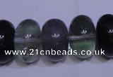 CFL1073 15 inches 12*20mm rondelle natural fluorite gemstone beads