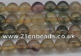 CFL1102 15.5 inches 8mm round yellow fluorite gemstone beads