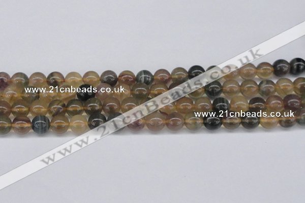 CFL1104 15.5 inches 12mm round yellow fluorite gemstone beads