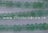 CFL111 15.5 inches 5*8mm faceted rondelle green fluorite beads